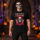 Skull of Rock T-Shirt – Skull & Reaper Gothic Graphic Graphic Tee - Color: black