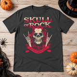 Skull of Rock T-Shirt – Skull & Reaper Gothic Graphic Graphic Tee - Color: charcoal