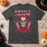 Skull of Rock T-Shirt – Skull & Reaper Gothic Graphic Graphic Tee - Color: dark heather