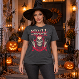Skull of Rock T-Shirt – Skull & Reaper Gothic Graphic Graphic Tee - Color: dark heather