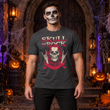Skull of Rock T-Shirt – Skull & Reaper Gothic Graphic Graphic Tee - Color: dark heather