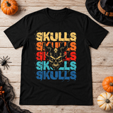 Skulls T-Shirt – Skull & Reaper Gothic Graphic Graphic Tee - Color: black