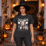 Social Introvert T-Shirt – Dark Editorial Graphic Design Graphic Tee - Color: charcoal