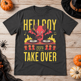 Sound from Hell T-Shirt – Skull & Reaper Gothic Graphic Graphic Tee - Color: charcoal