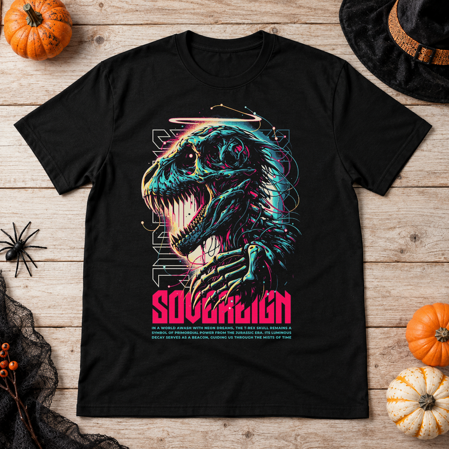 Sovereign T-Shirt – Dark Editorial Graphic Design Graphic Tee - Color: black