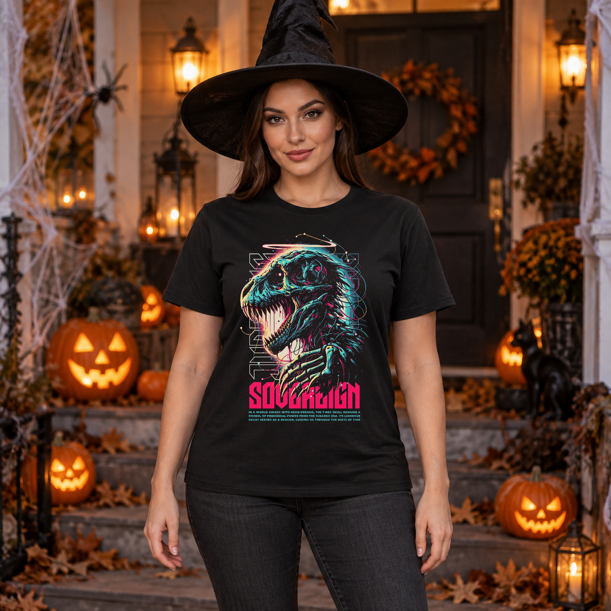 Sovereign T-Shirt – Dark Editorial Graphic Design Graphic Tee - Color: black