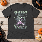 Spectral Witch Brew T-Shirt – Dark Gothic Halloween Graphic Graphic Tee - Color: charcoal