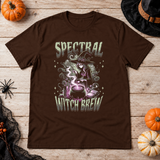 Spectral Witch Brew T-Shirt – Dark Gothic Halloween Graphic Graphic Tee - Color: chocolate