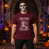 Spectral Witch Brew T-Shirt – Dark Gothic Halloween Graphic Graphic Tee - Color: maroon