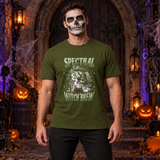 Spectral Witch Brew T-Shirt – Dark Gothic Halloween Graphic Graphic Tee - Color: military green
