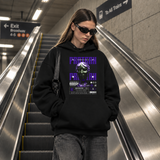 Surrealistic Protean Bust Hoodie – Vintage Y2K / Acid Graphic Streetwear Hoodie - Color: black