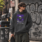 Surrealistic Protean Bust Hoodie – Vintage Y2K / Acid Graphic Streetwear Hoodie - Color: dark heather