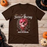 Sweet Decay T-Shirt – Cute Halloween Graphic Graphic Tee - Color: chocolate