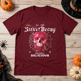Sweet Decay T-Shirt – Cute Halloween Graphic Graphic Tee - Color: maroon