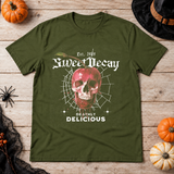Sweet Decay T-Shirt – Cute Halloween Graphic Graphic Tee - Color: military green