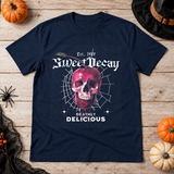 Sweet Decay T-Shirt – Cute Halloween Graphic Graphic Tee - Color: navy
