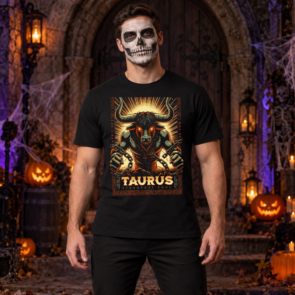 Taurus T-Shirt – Dark Editorial Graphic Design Graphic Tee - Color: black