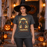 Taurus T-Shirt – Dark Editorial Graphic Design Graphic Tee - Color: dark heather