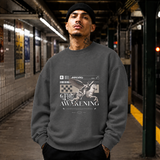 The Awakening Pegasus Sweatshirt – Dark Art / Renaissance Aesthetic Graphic Sweatshirt - Color: dark heather