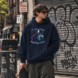 The Dark Knight Guardian Soul Hoodie – Gothic Streetwear Poster Graphic Hoodie - Color: navy