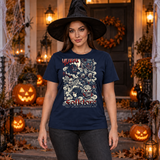 The Folklore T-Shirt – Dark Editorial Graphic Design Graphic Tee - Color: navy