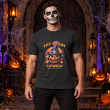 The Great Pumpkin T-Shirt – Classic Halloween Graphic Design Graphic Tee - Color: charcoal