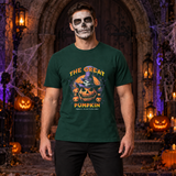 The Great Pumpkin T-Shirt – Classic Halloween Graphic Design Graphic Tee - Color: forest green