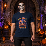 The Great Pumpkin T-Shirt – Classic Halloween Graphic Design Graphic Tee - Color: navy