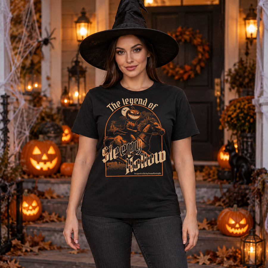 The Legend of Sleepy Hollow - Hollow T-Shirt – Dark Streetwear Graphic Design Graphic Tee - Color: black