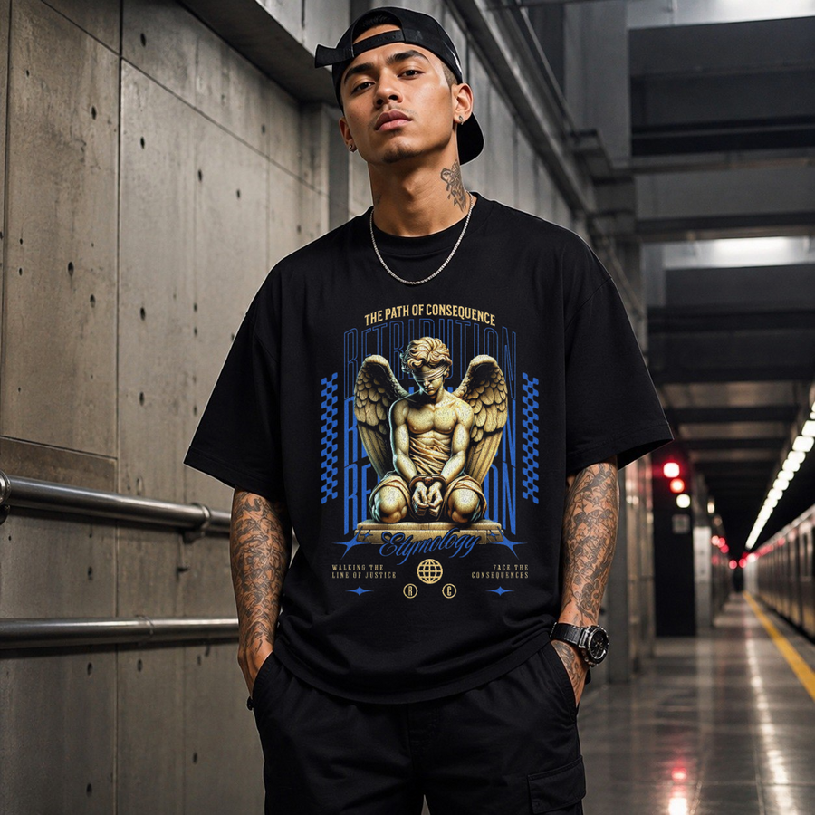 The Path of Consequence T-Shirt – Dark Art / Renaissance Aesthetic Graphic Tee - Color: Black