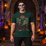 The Plague Doctor Movie Poster T-Shirt – Dark Streetwear Graphic Design Graphic Tee - Color: forest green