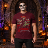 The Plague Doctor Movie Poster T-Shirt – Dark Streetwear Graphic Design Graphic Tee - Color: maroon