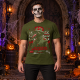 The Plague Doctor Movie Poster T-Shirt – Dark Streetwear Graphic Design Graphic Tee - Color: military green