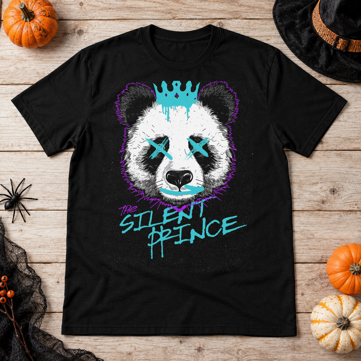 The Silent Prince T-Shirt – Dark Streetwear Graphic Design Graphic Tee - Color: black