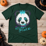 The Silent Prince T-Shirt – Dark Streetwear Graphic Design Graphic Tee - Color: forest green