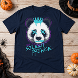 The Silent Prince T-Shirt – Dark Streetwear Graphic Design Graphic Tee - Color: navy
