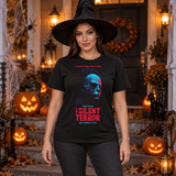 The Silent Terror T-Shirt – Skull & Reaper Gothic Graphic Graphic Tee - Color: black