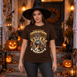 Thunderstruck T-Shirt – Dark Editorial Graphic Design Graphic Tee - Color: chocolate