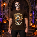 Thunderstruck T-Shirt – Dark Editorial Graphic Design Graphic Tee - Color: chocolate