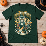 Thunderstruck T-Shirt – Dark Editorial Graphic Design Graphic Tee - Color: forest green