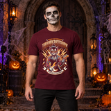 Thunderstruck T-Shirt – Dark Editorial Graphic Design Graphic Tee - Color: maroon