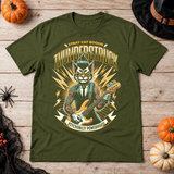 Thunderstruck T-Shirt – Dark Editorial Graphic Design Graphic Tee - Color: military green