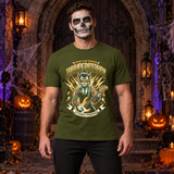 Thunderstruck T-Shirt – Dark Editorial Graphic Design Graphic Tee - Color: military green
