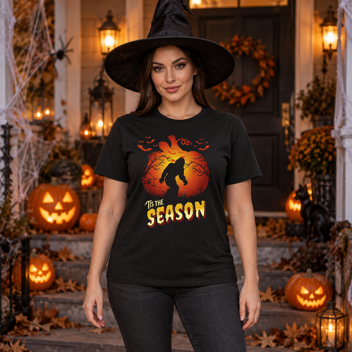 -Tis The Season T-Shirt – Dark Streetwear Graphic Design Graphic Tee - Color: black
