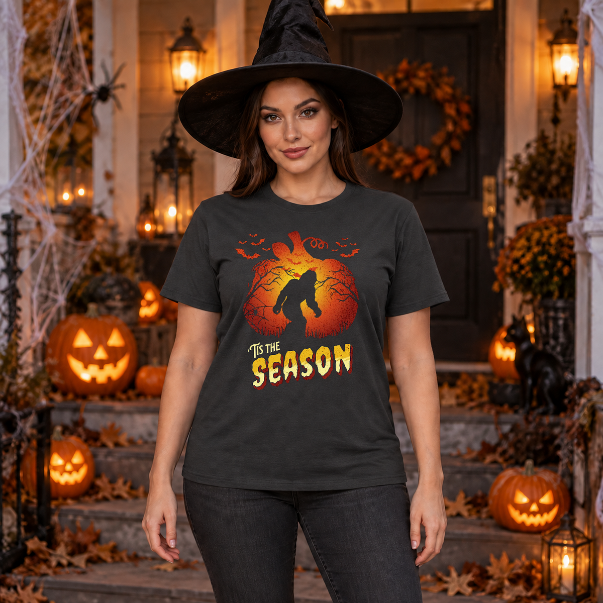 -Tis The Season T-Shirt – Dark Streetwear Graphic Design Graphic Tee - Color: charcoal