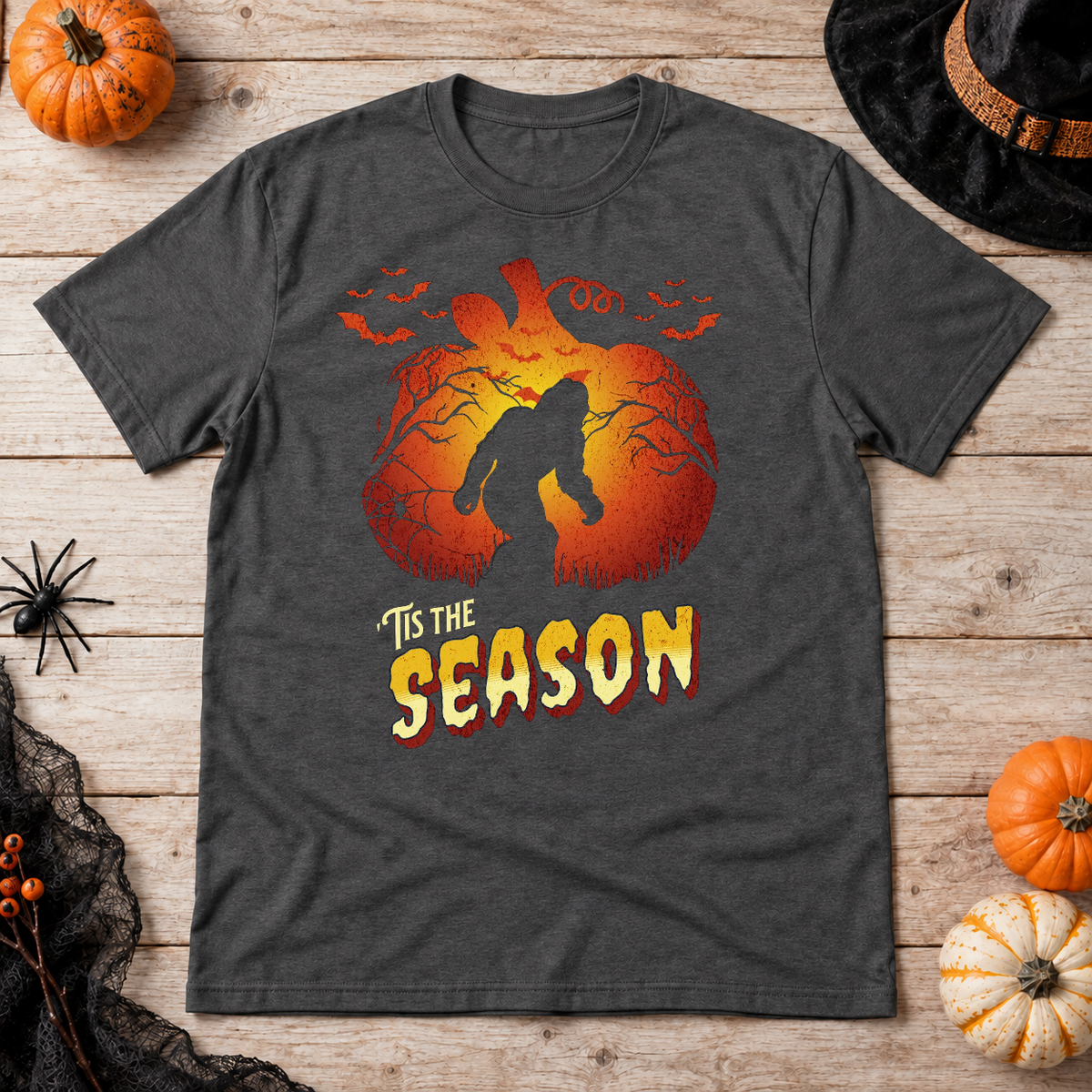 -Tis The Season T-Shirt – Dark Streetwear Graphic Design Graphic Tee - Color: dark heather