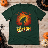 -Tis The Season T-Shirt – Dark Streetwear Graphic Design Graphic Tee - Color: forest green