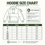 Tranquil Solitude Cherub Statue Hoodie – Religious Imagery Collage Graphic Hoodie - Size guide 1