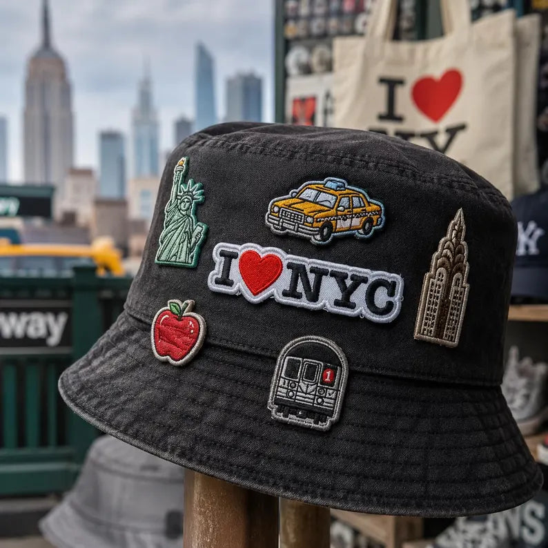 I Love NYC Embroidered Patch, Classic New York Heart Iron On Patch, Retro Red Heart Badge, Big Apple Travel Souvenir Jacket Backpack Gift
