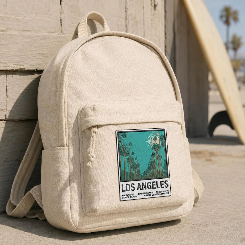 Vintage Los Angeles Embroidered Patch, Retro Polaroid Photo California Badge, West Coast Travel Gift, Gift For Friends